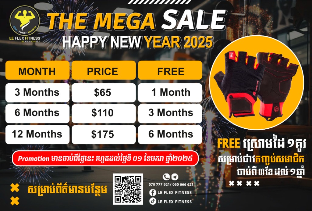 Fitness Glove Promotion Poster